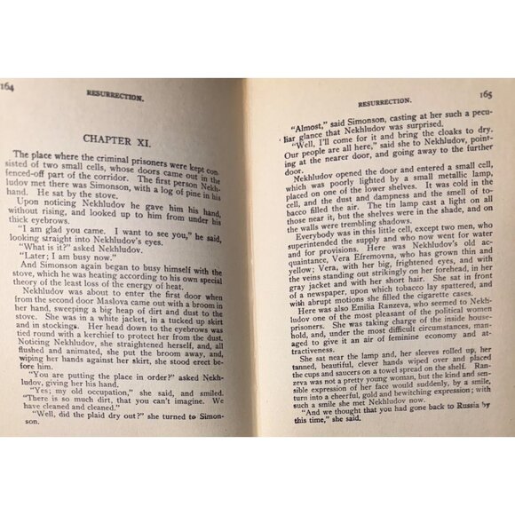 Resurrection By Leo Tolstoy Hardcover 1900 Edition Translated By Henry Brittoff - Picture 12 of 16